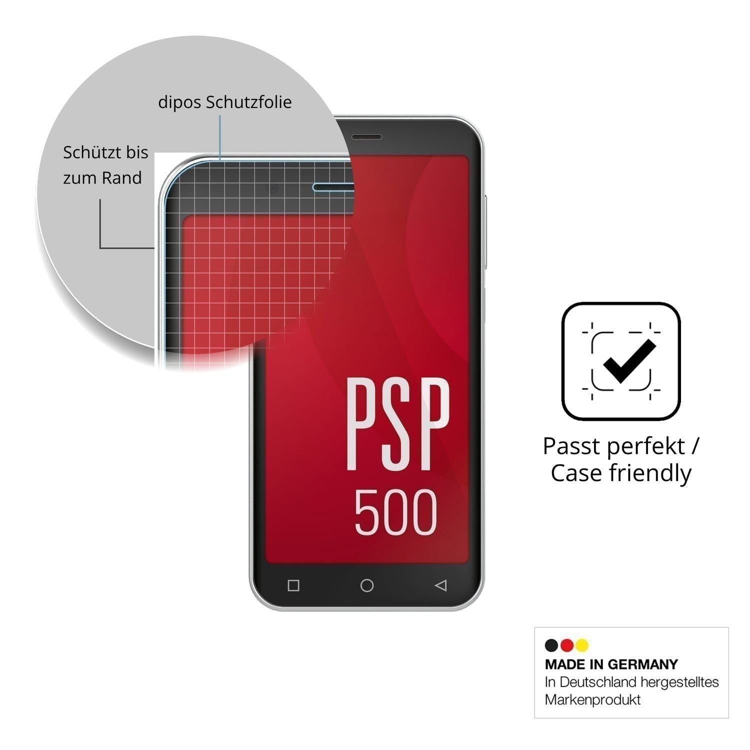 2x 9H Schutzfolie für Peaq PSP 500 Panzerfolie (6)