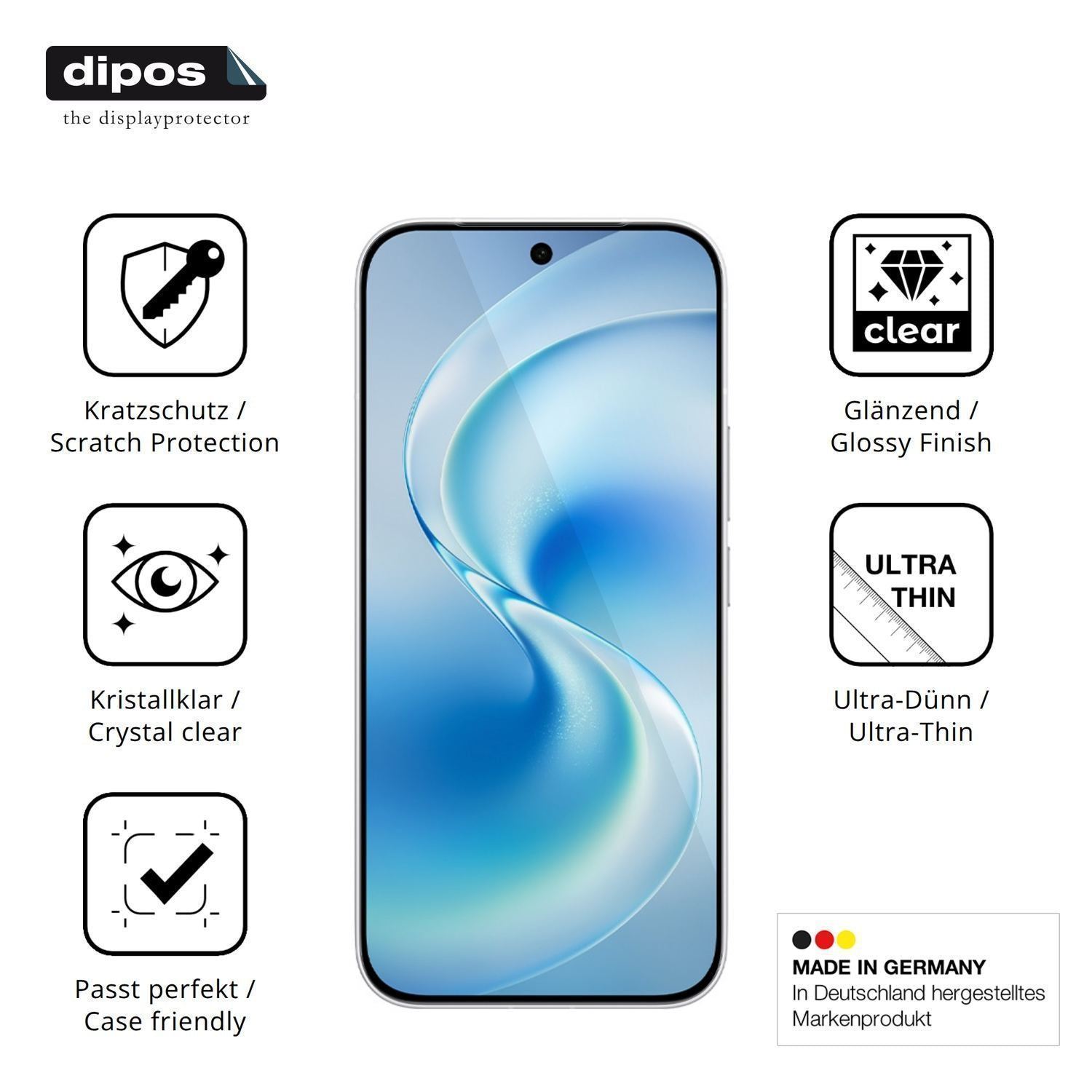 4x Schutzfolie klar für Vivo S60 Display-Schutzfol (7)
