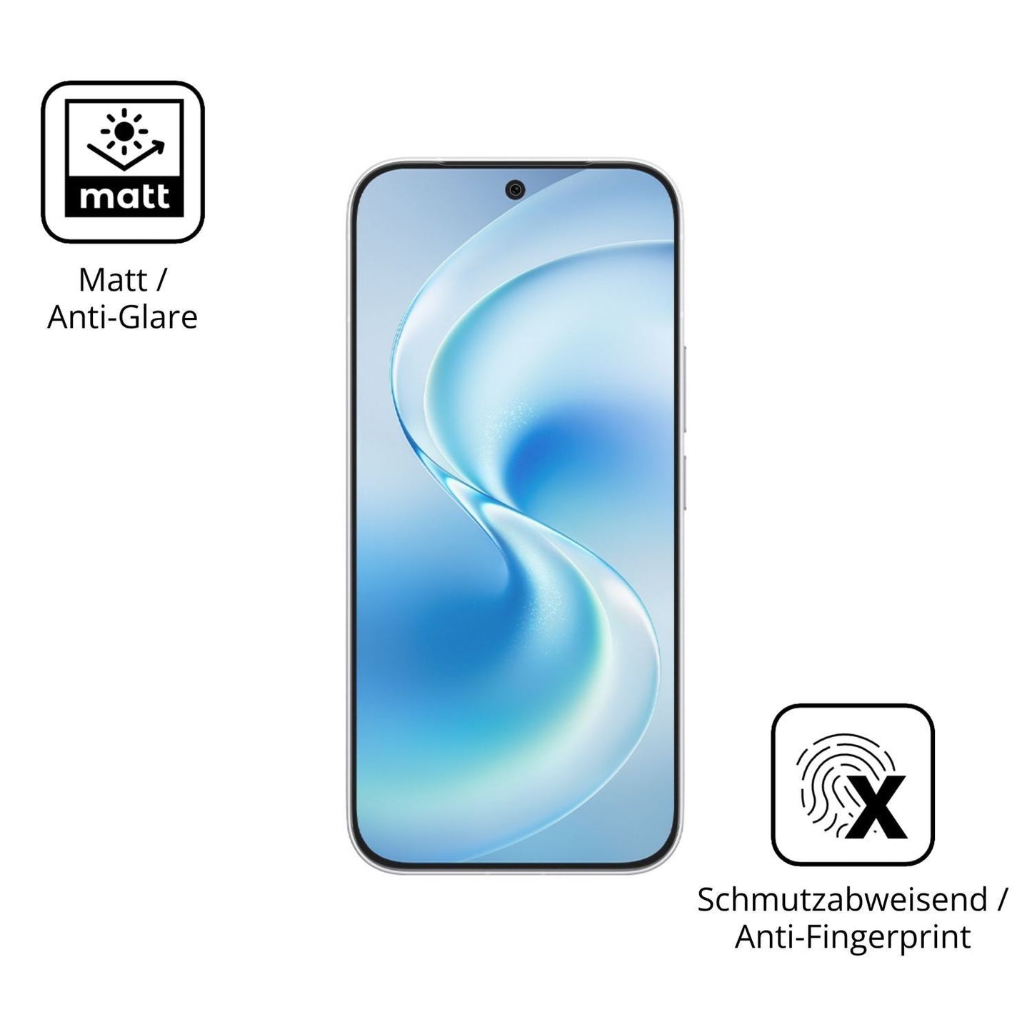 4x Schutzfolie matt für Vivo S60 Display-Schutzfol (5)