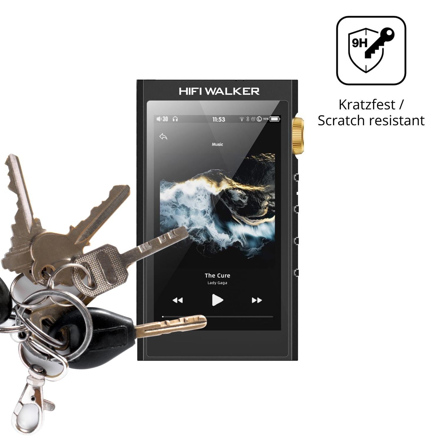 2x 9H Schutzfolie für HIFI WALKER H20 Ultra Panzer (3)