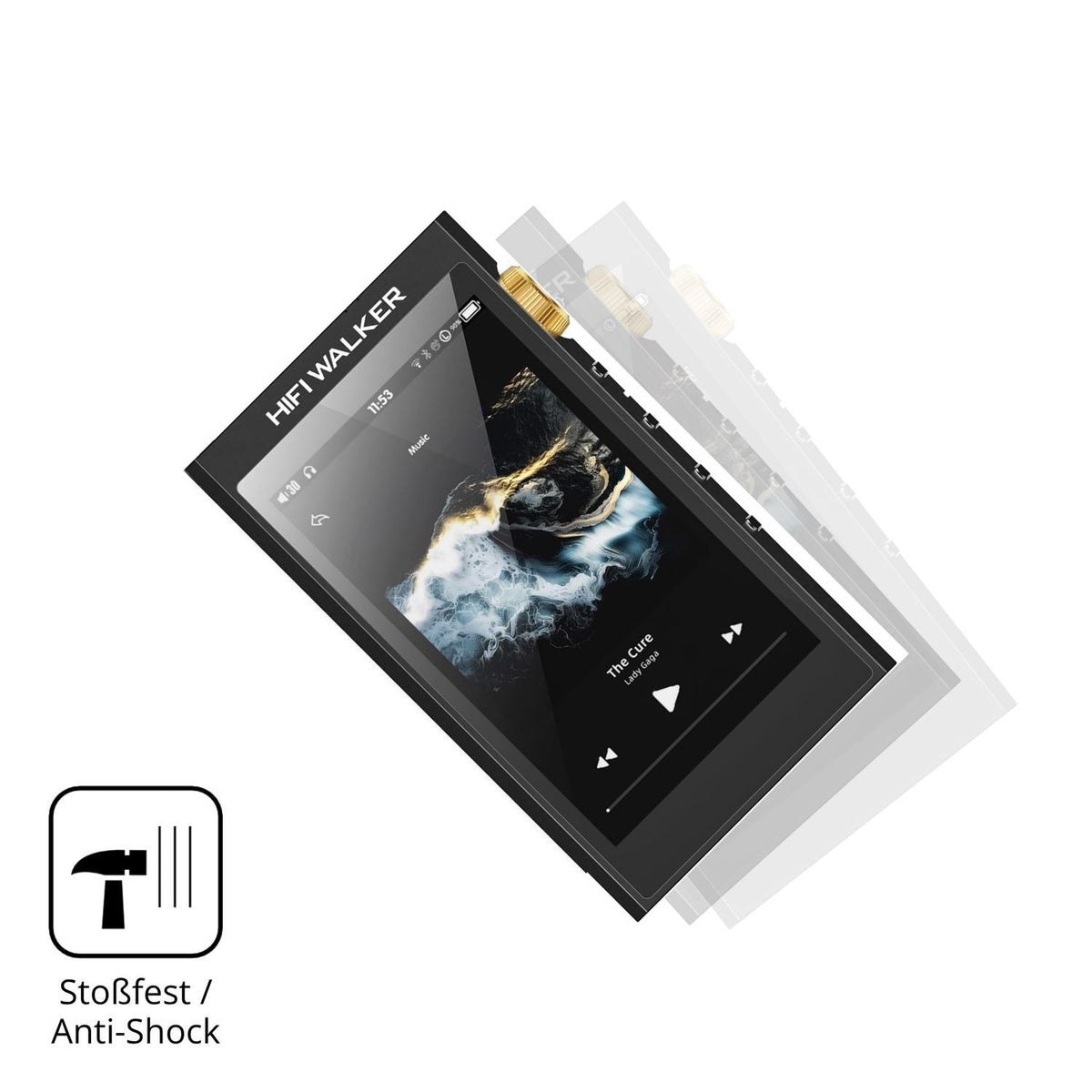 2x 9H Schutzfolie für HIFI WALKER H20 Ultra Panzer (4)