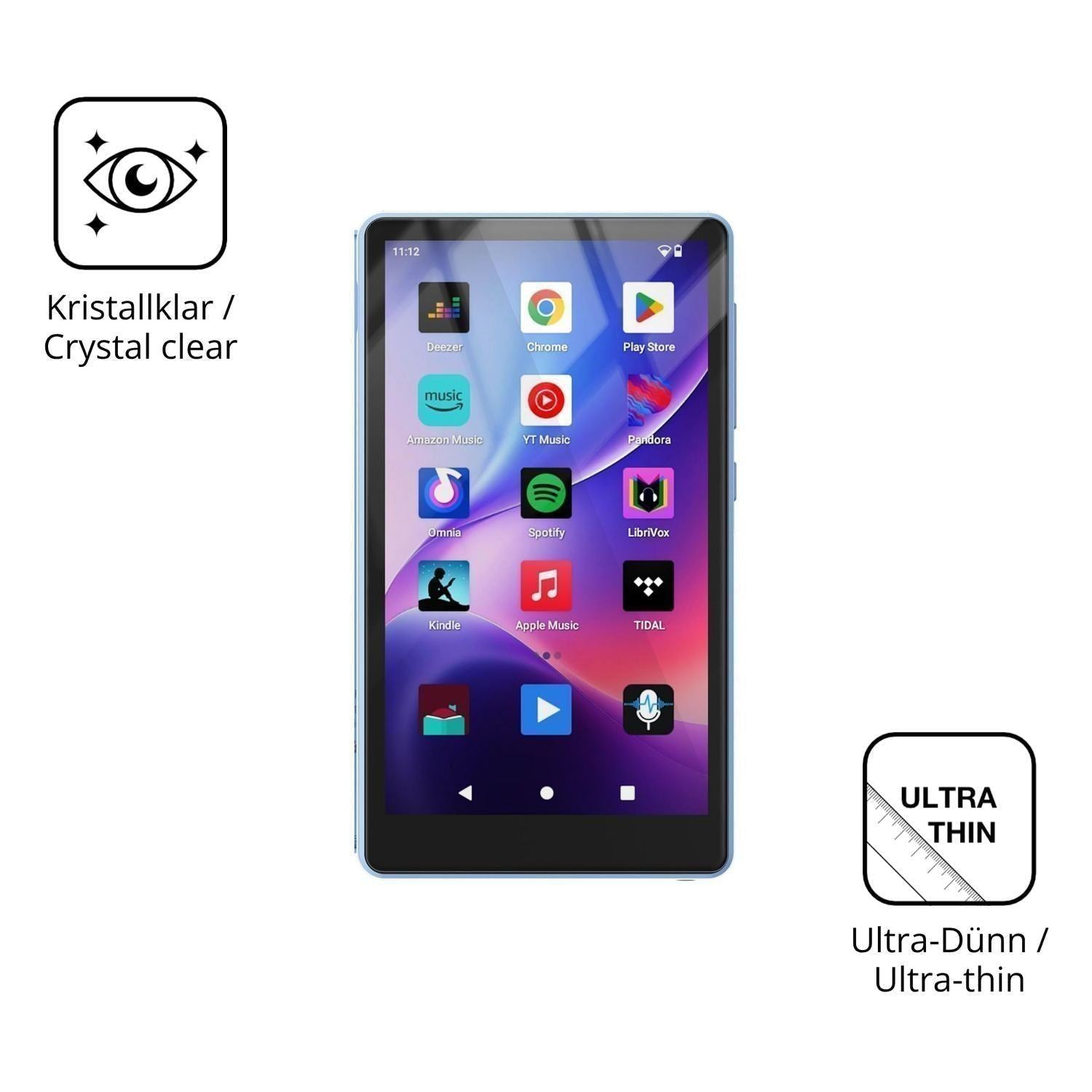 4x Schutzfolie klar für PINHUI H1 Display-Schutzfo (5)