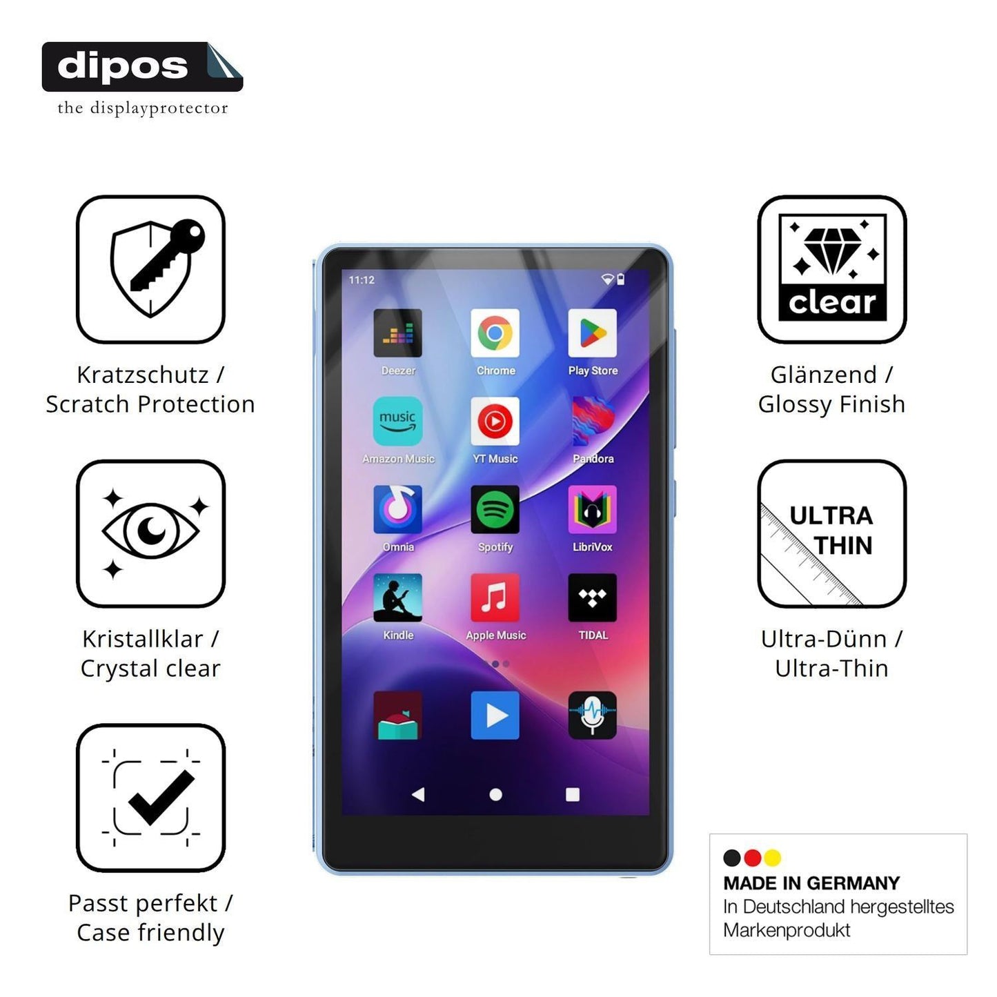 4x Schutzfolie klar für PINHUI H1 Display-Schutzfo (7)