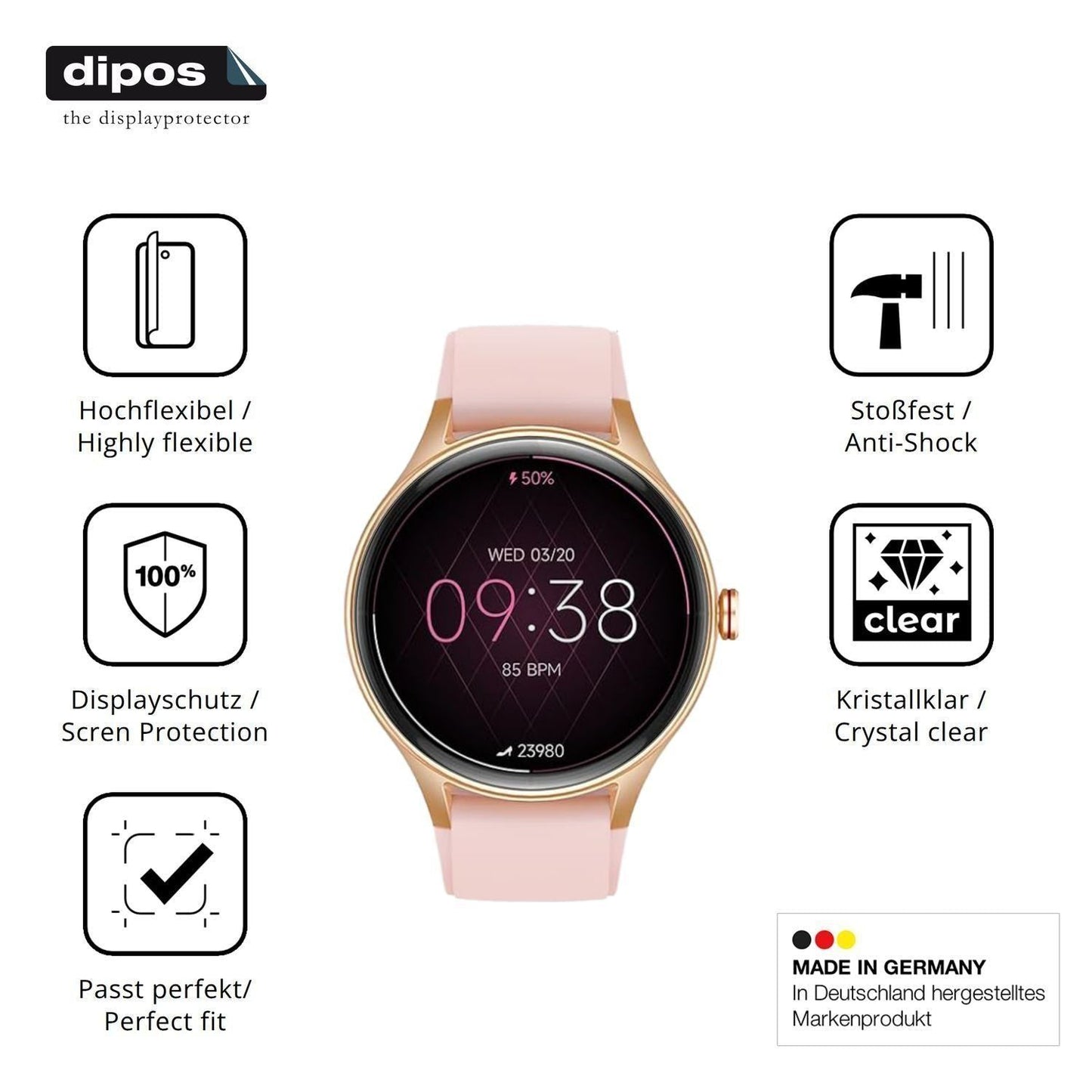 2x 3D Full Cover Schutzfolie für Woneligo DR06 Sma (7)