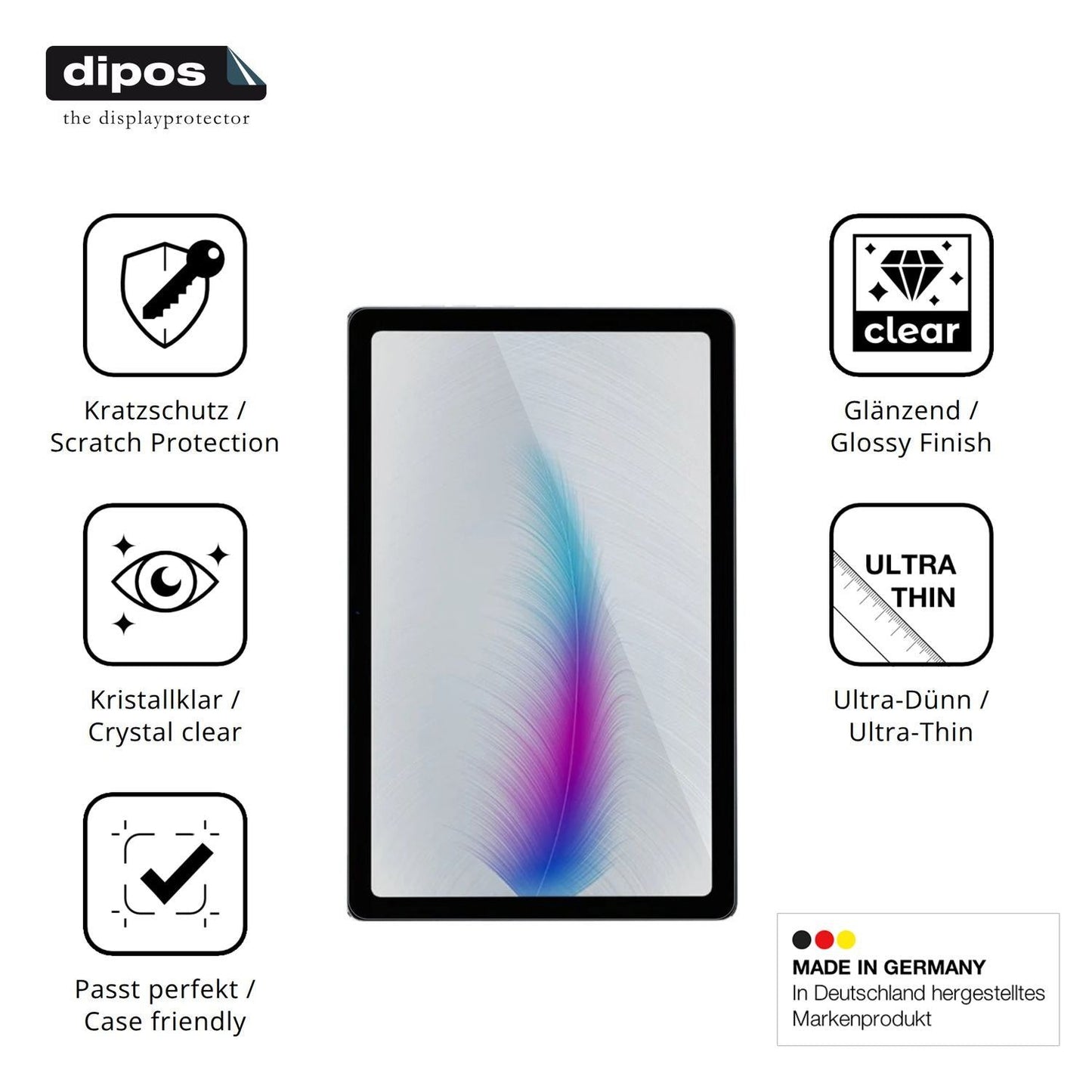2x Schutzfolie klar für Hotwav Pad 8 Display-Schut (7)