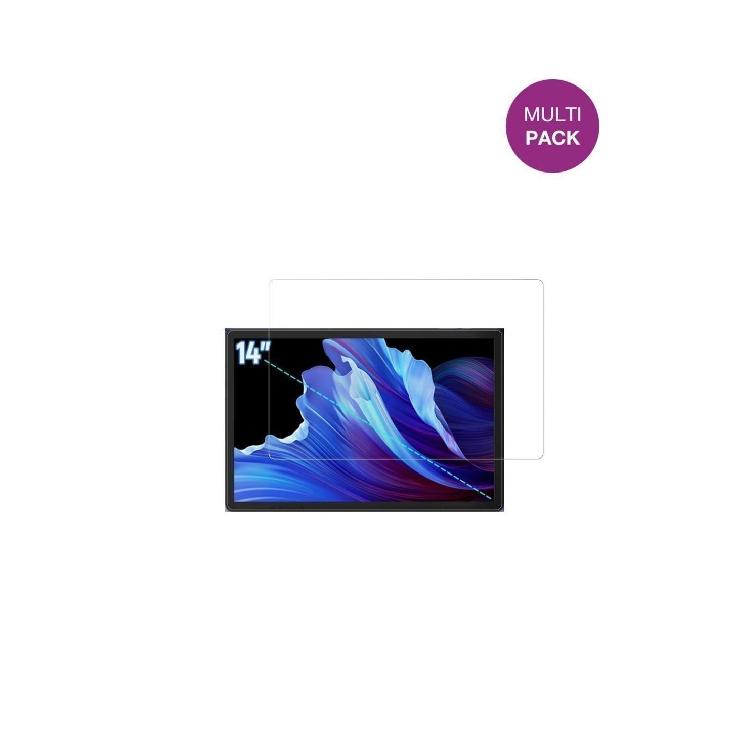 2x Schutzfolie klar für Byxsb G140L Display-Schutz (2)