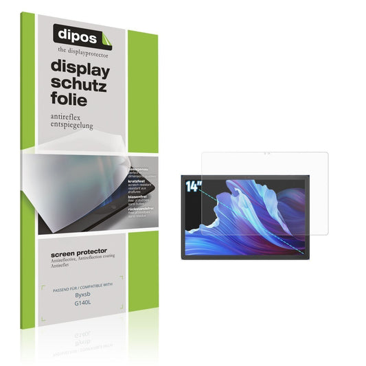 2x Schutzfolie matt für Byxsb G140L Display-Schutz (1)
