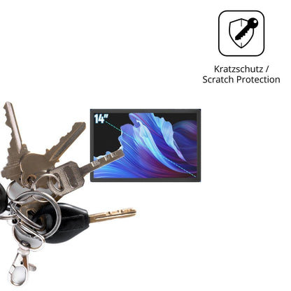 2x Schutzfolie matt für Byxsb G140L Display-Schutz (4)