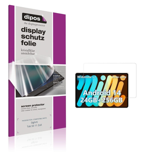 2x Schutzfolie klar für Dghrti Tab 50 11 Zoll Disp (1)