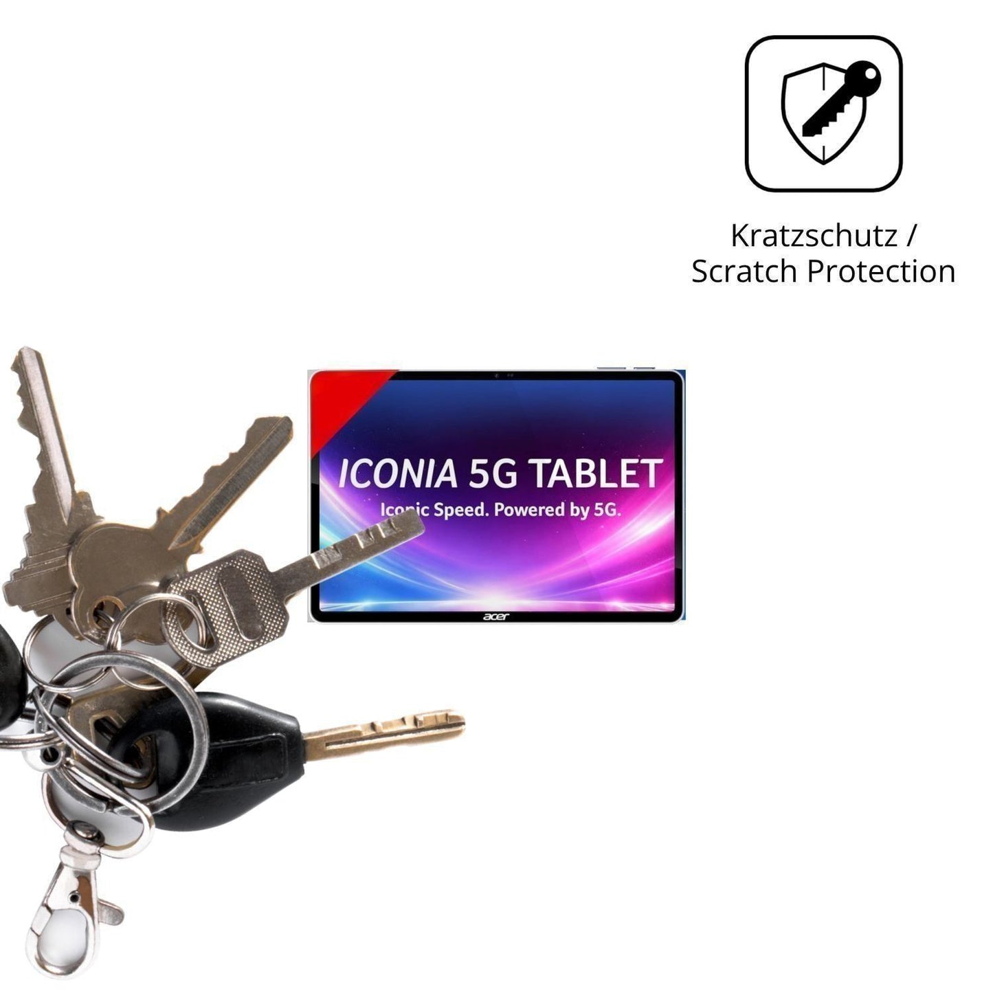 2x Schutzfolie klar für Acer Iconia iM11 Display-S (4)