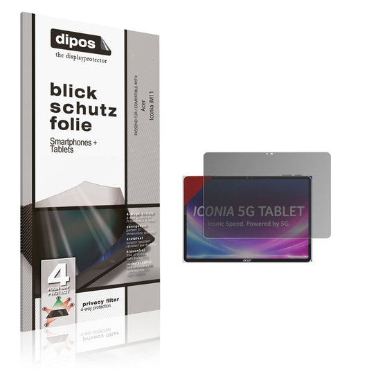 Blickschutzfolie für Acer Iconia iM11 matt Schutzf (1)