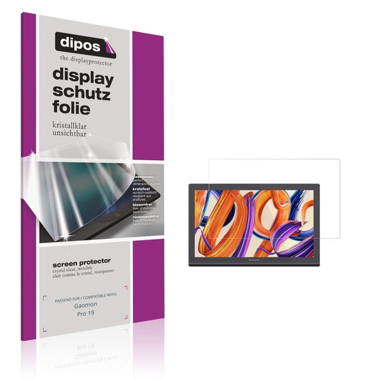 2x Schutzfolie klar für Gaomon Pro 19 Display-Schu (1)