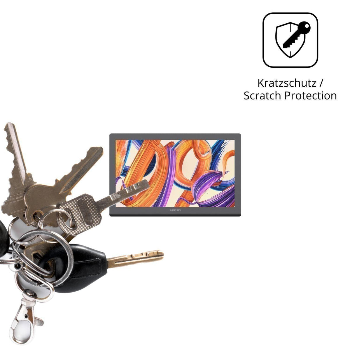2x Schutzfolie matt für Gaomon Pro 19 Display-Schu (4)