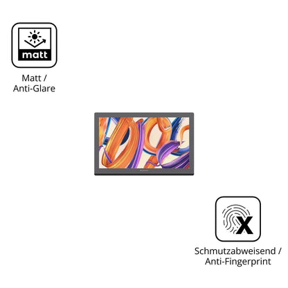 2x Schutzfolie matt für Gaomon Pro 19 Display-Schu (5)