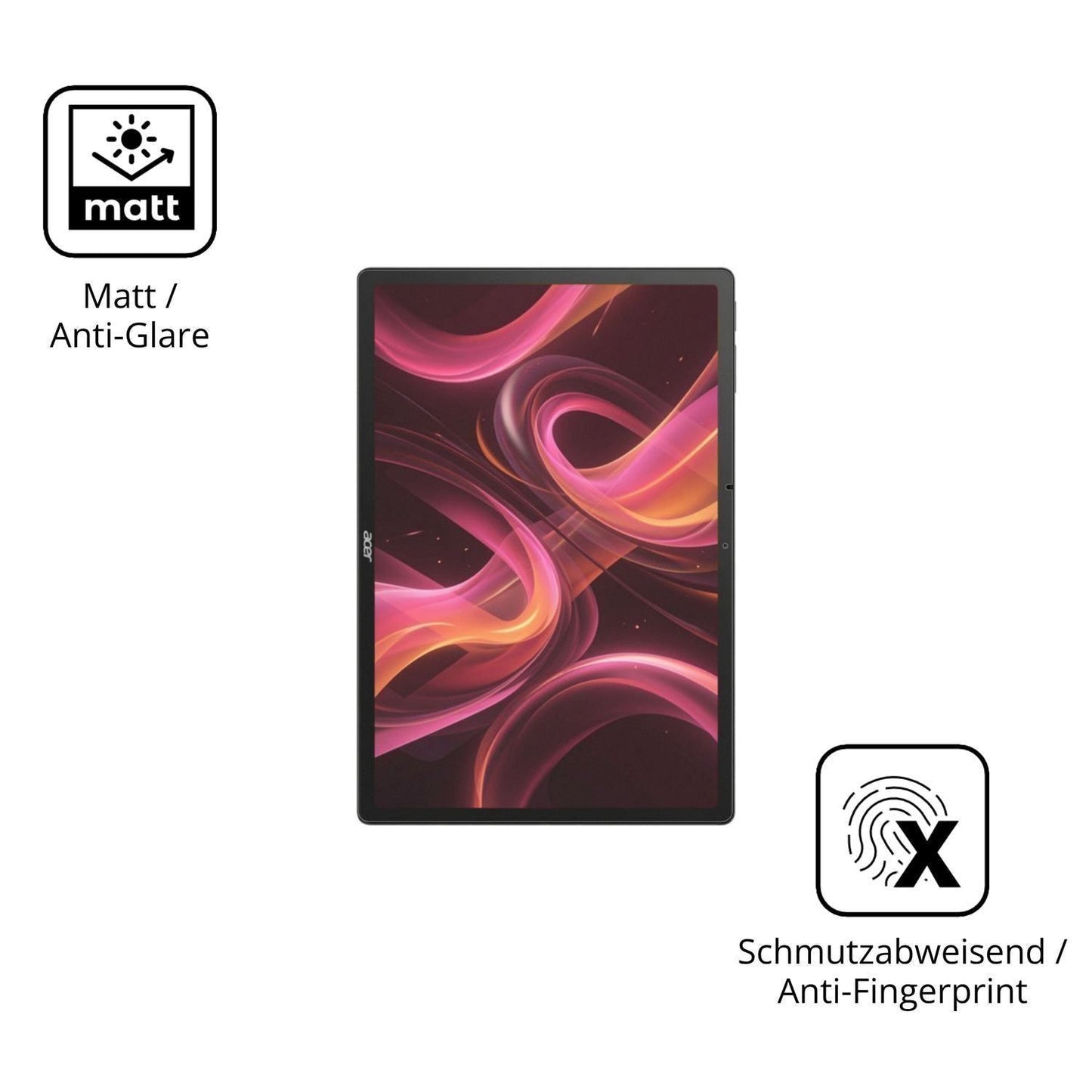 2x Schutzfolie matt für Acer Iconia Duo S14 Displa (5)