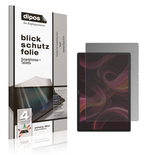 Blickschutzfolie für Acer Iconia Duo S14 matt Schu (1)