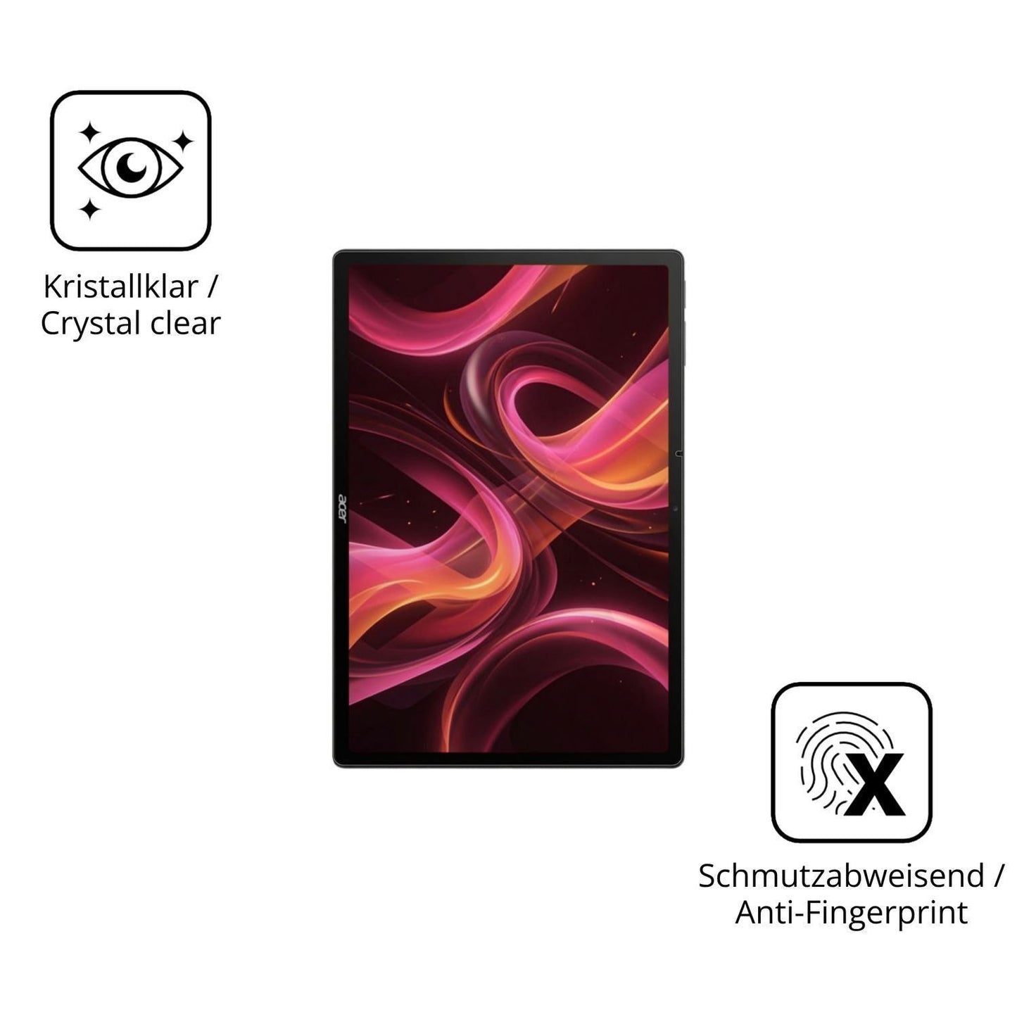 2x 9H Schutzfolie für Acer Iconia Duo S14 Panzerfo (5)