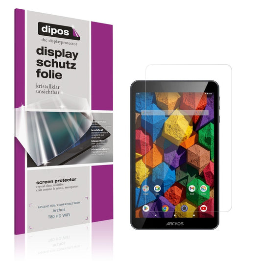 2x Schutzfolie klar für Archos T80 HD WiFi Display (1)
