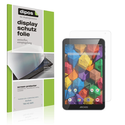 2x Schutzfolie matt für Archos T80 HD WiFi Display (1)