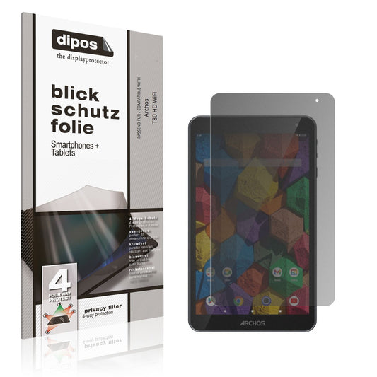 Blickschutzfolie für Archos T80 HD WiFi matt Schut (1)