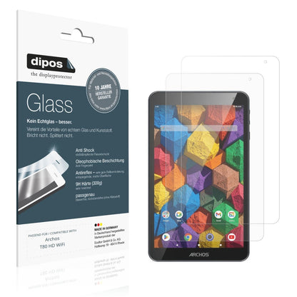 2x 9H Schutzfolie matt für Archos T80 HD WiFi Panz (1)