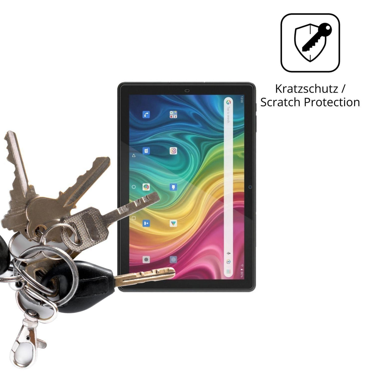 2x Schutzfolie matt für Archos T101 HD2 4G Display (4)