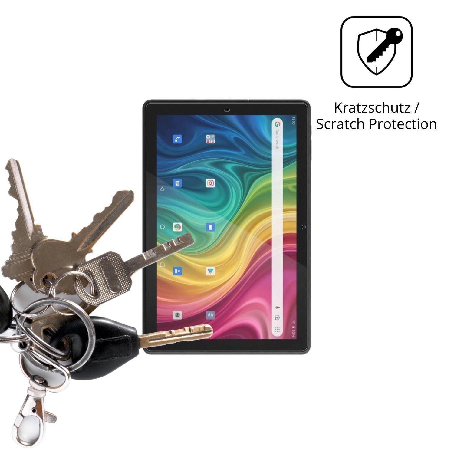 2x Schutzfolie matt für Archos T101 HD2 4G Display (4)