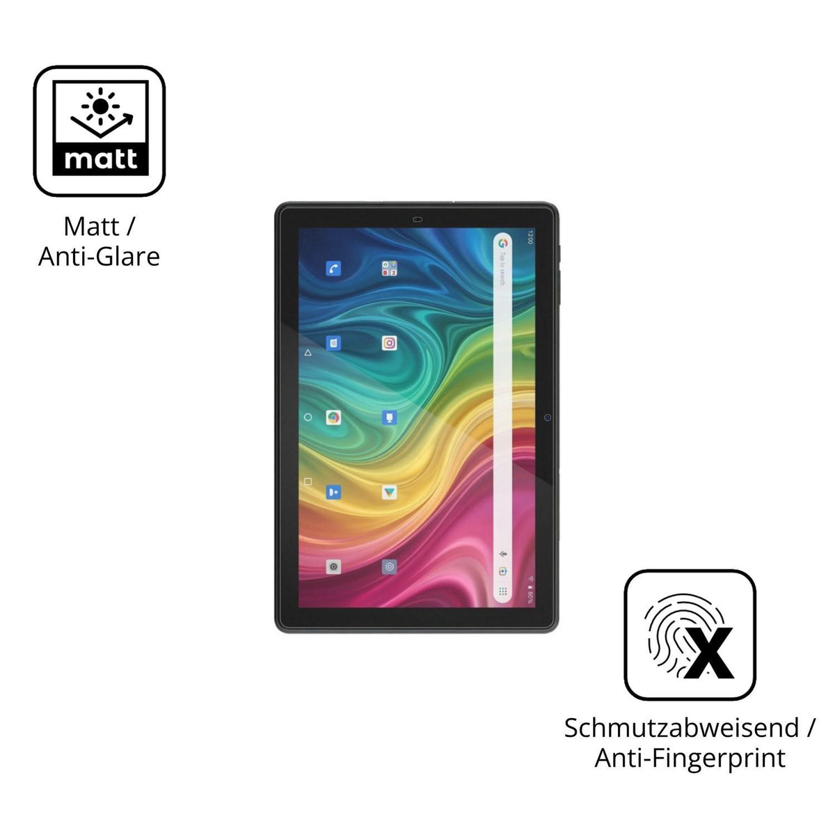 2x Schutzfolie matt für Archos T101 HD2 4G Display (5)