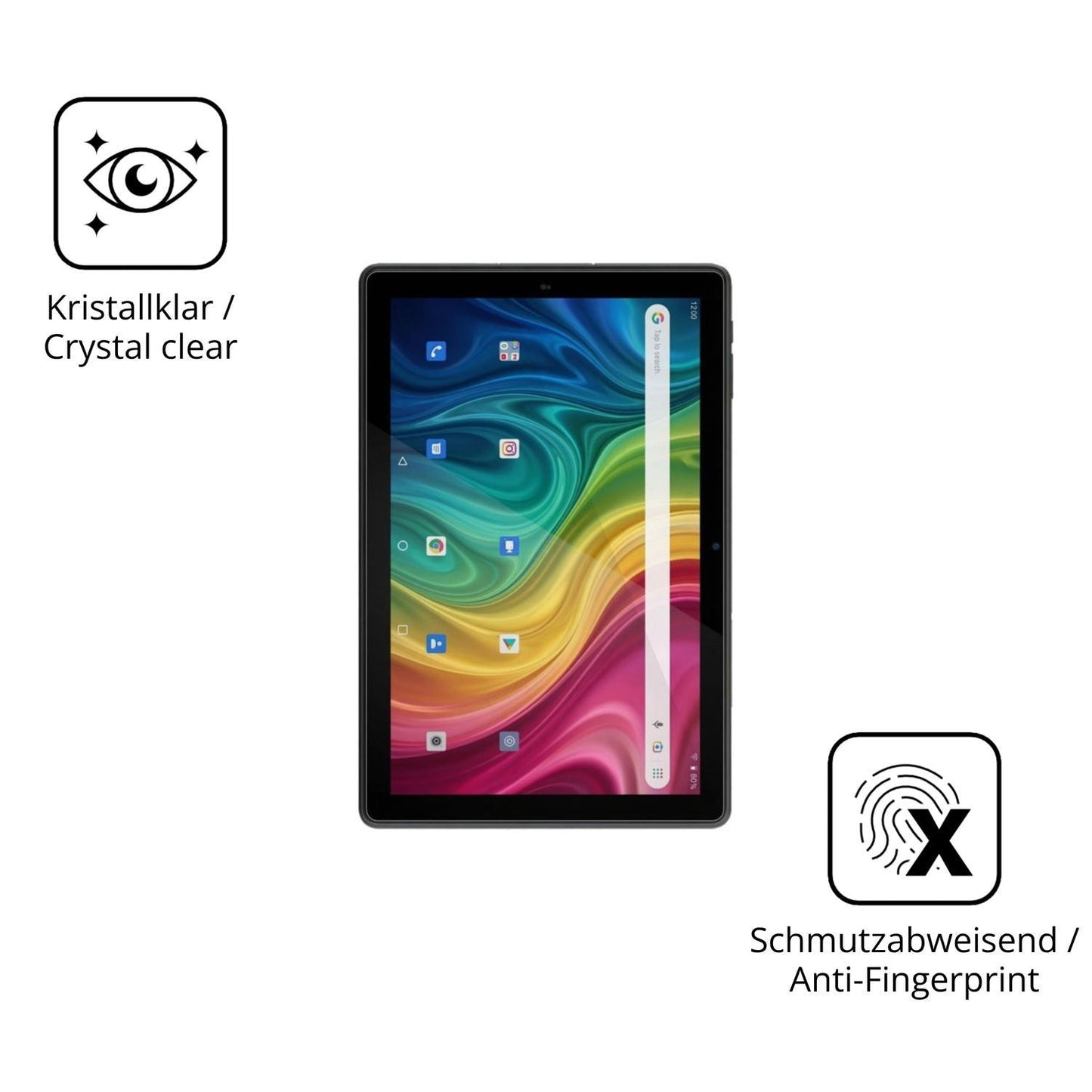 2x 9H Schutzfolie für Archos T101 HD2 4G Panzerfol (5)