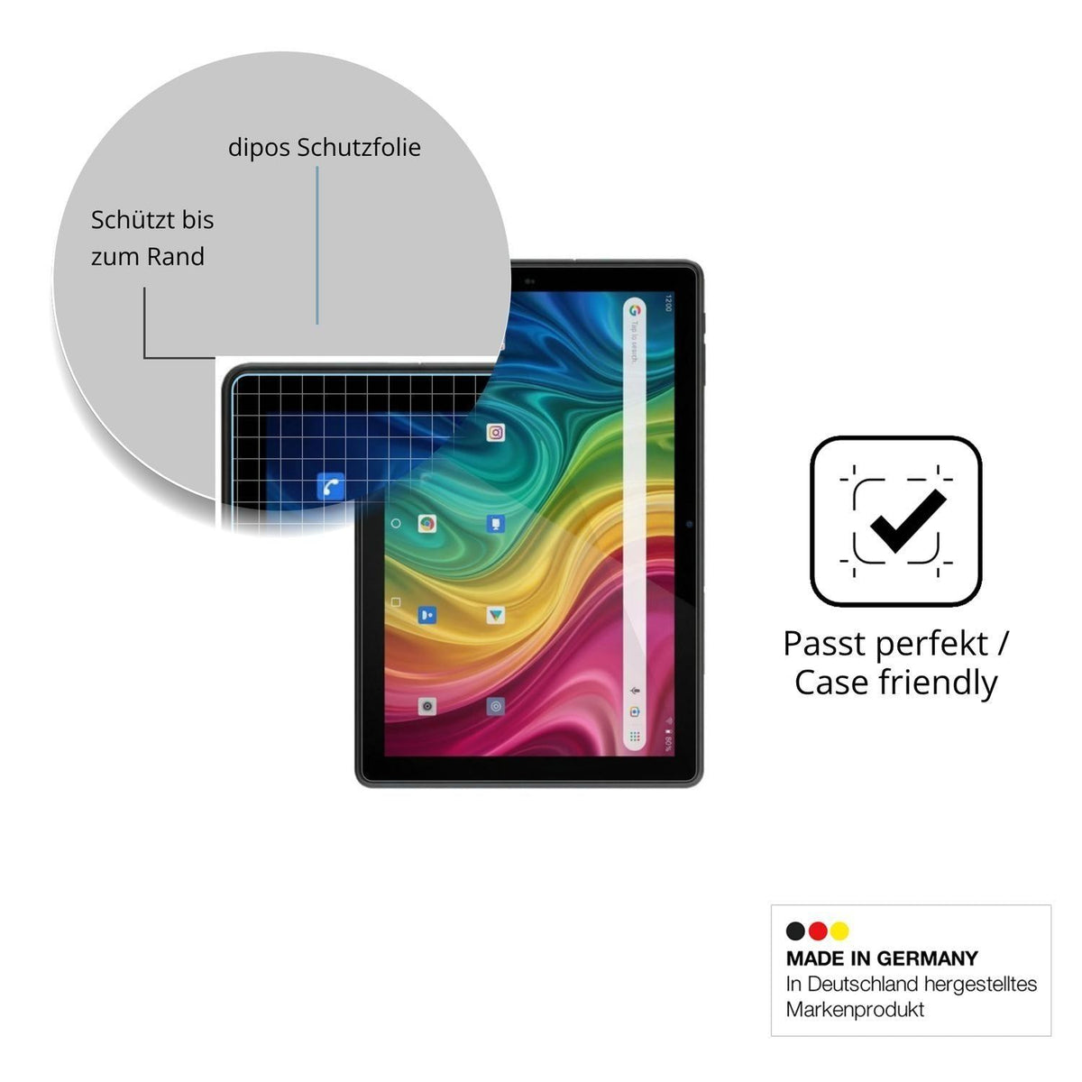 2x 9H Schutzfolie für Archos T101 HD2 4G Panzerfol (6)