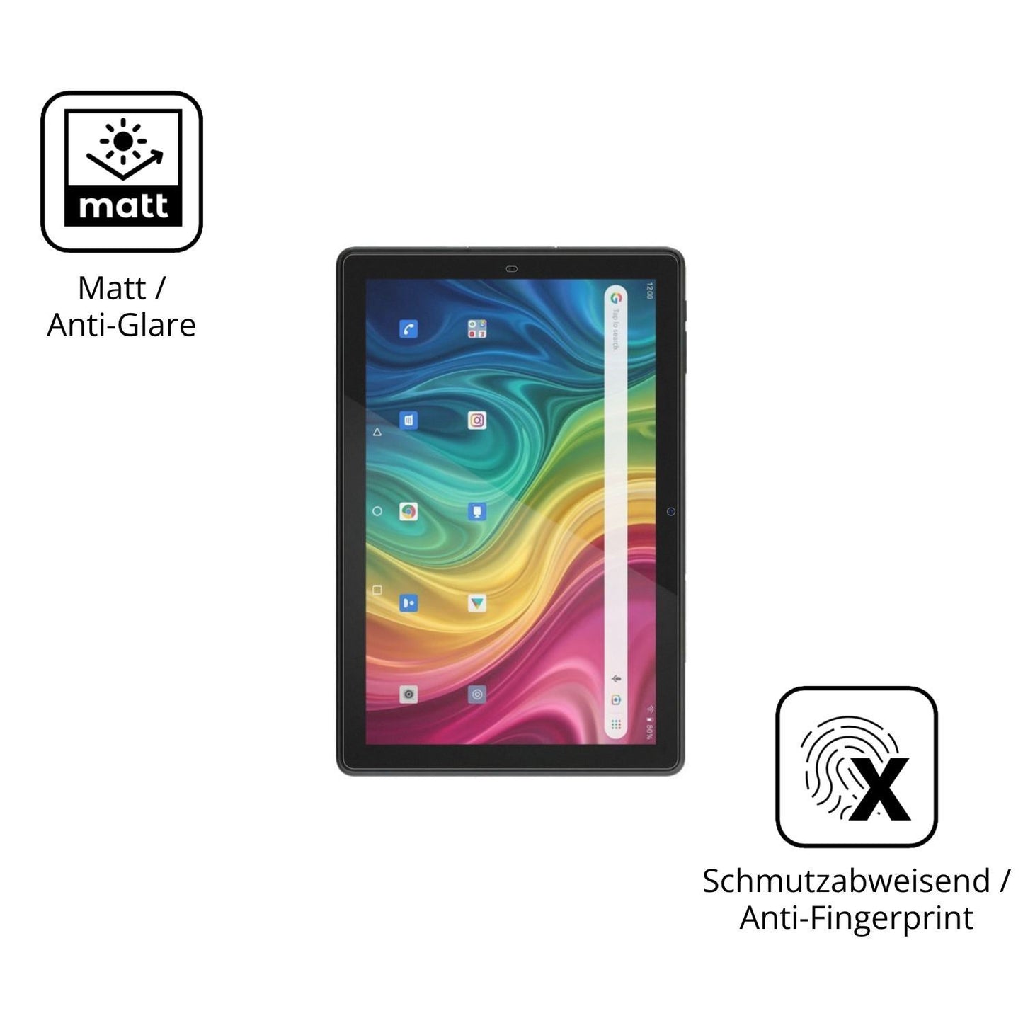 2x 9H Schutzfolie matt für Archos T101 HD2 4G Panz (5)