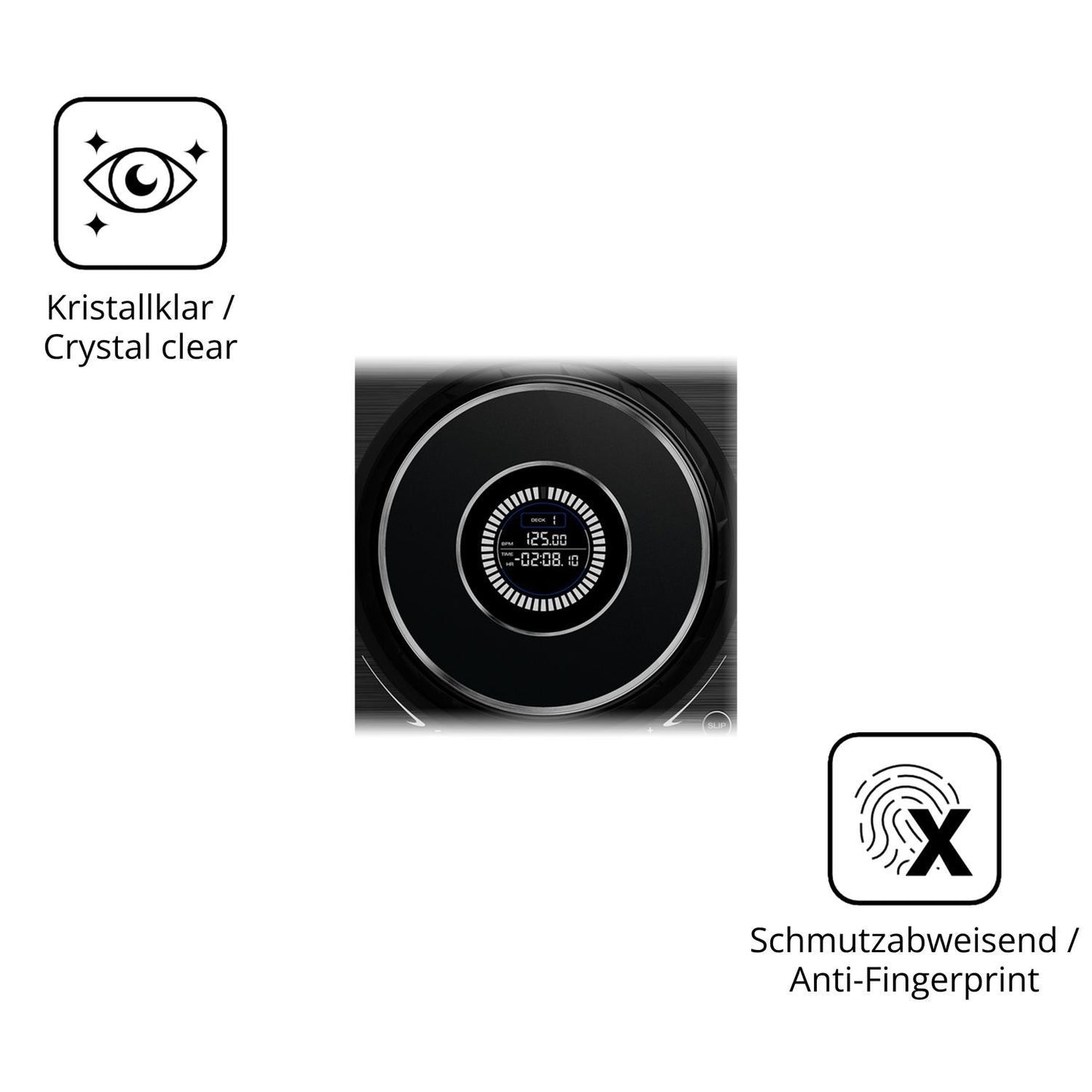 2x 9H Schutzfolie für Denon SC Live 4 Jog Wheel Pa (5)