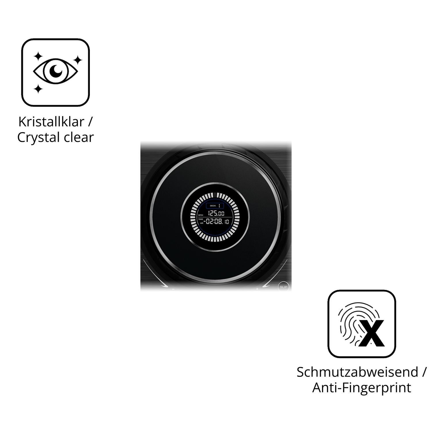 2x 9H Schutzfolie für Denon SC Live 4 Jog Wheel Pa (5)