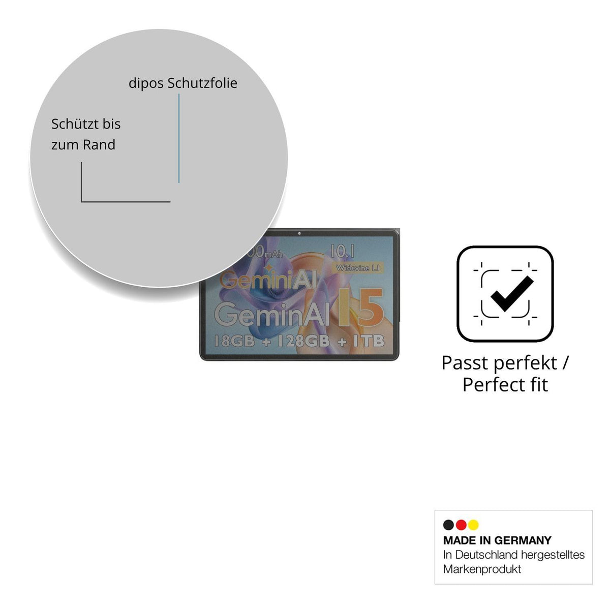 Blickschutzfolie für UBDXBD Z-50G matt Schutzfolie (4)