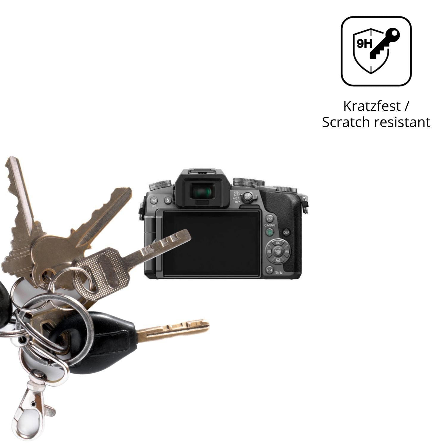 2x 9H Schutzfolie für Panasonic DMC-G7 Panzerfolie (3)