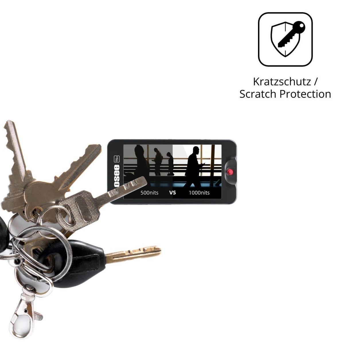 4x Schutzfolie klar für Osee T5 Plus Display-Schut (4)