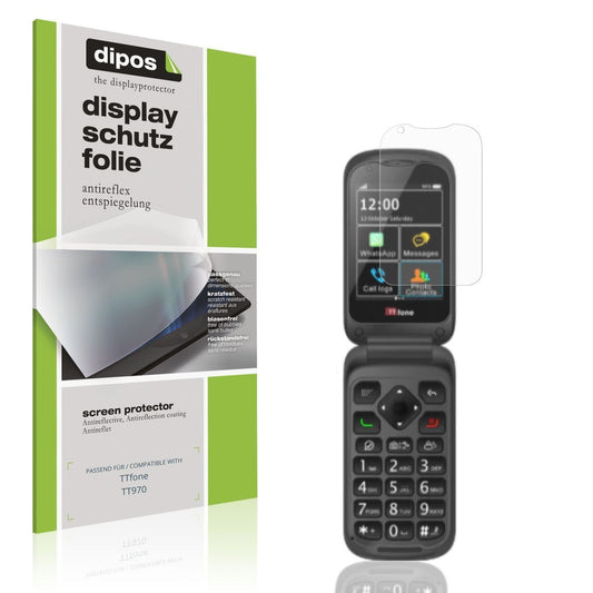 4x Schutzfolie matt für TTfone TT970 Display-Schut (1)