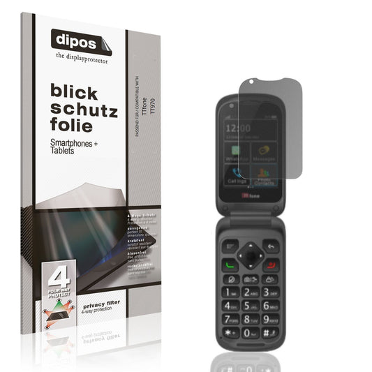 Blickschutzfolie für TTfone TT970 matt Schutzfolie (1)