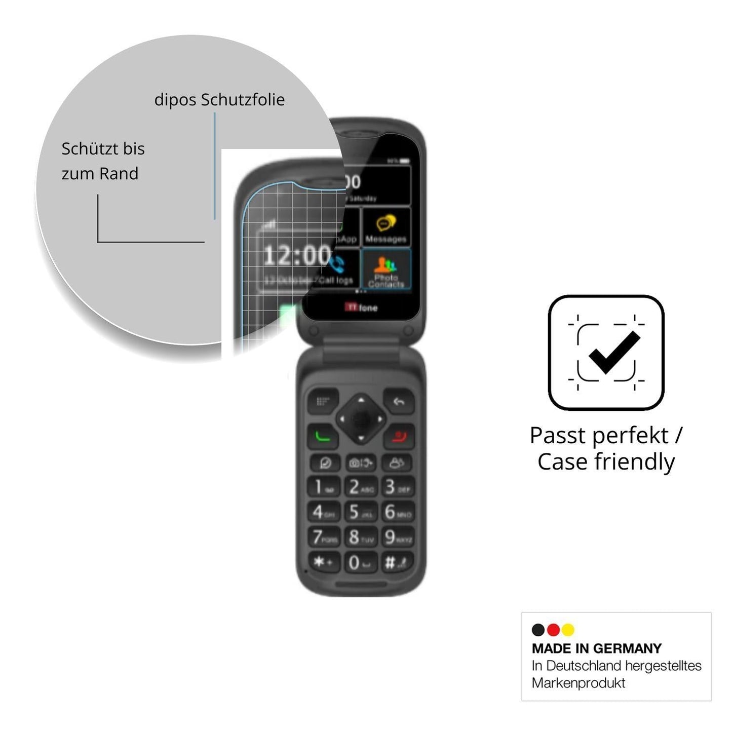2x 9H Schutzfolie für TTfone TT970 Panzerfolie (6)