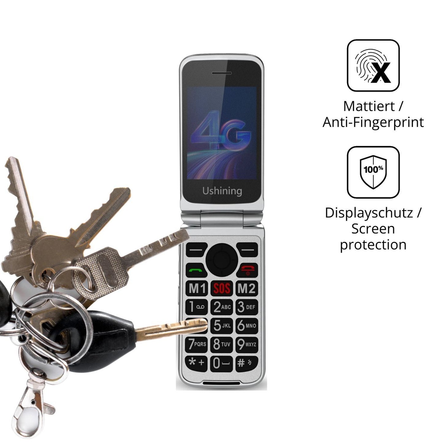 Blickschutzfolie für Tosaju T3105 matt Schutzfolie (3)