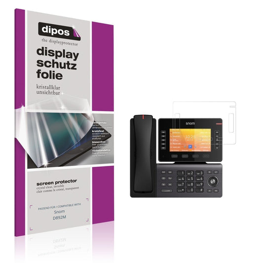 4x Schutzfolie klar für Snom D892M Display-Schutzf (1)
