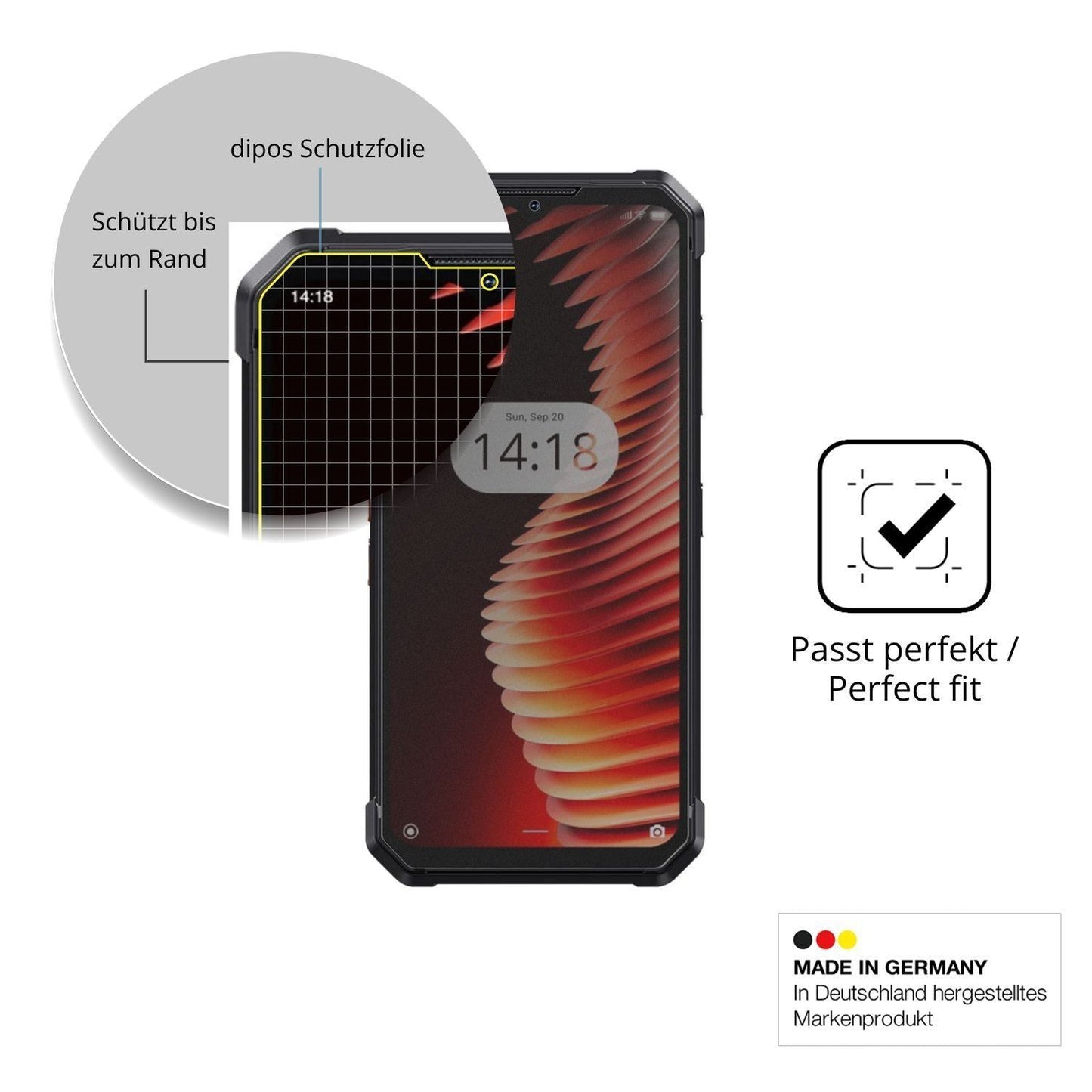 Blickschutzfolie für iHunt Titan Music P22000 Ultr (4)
