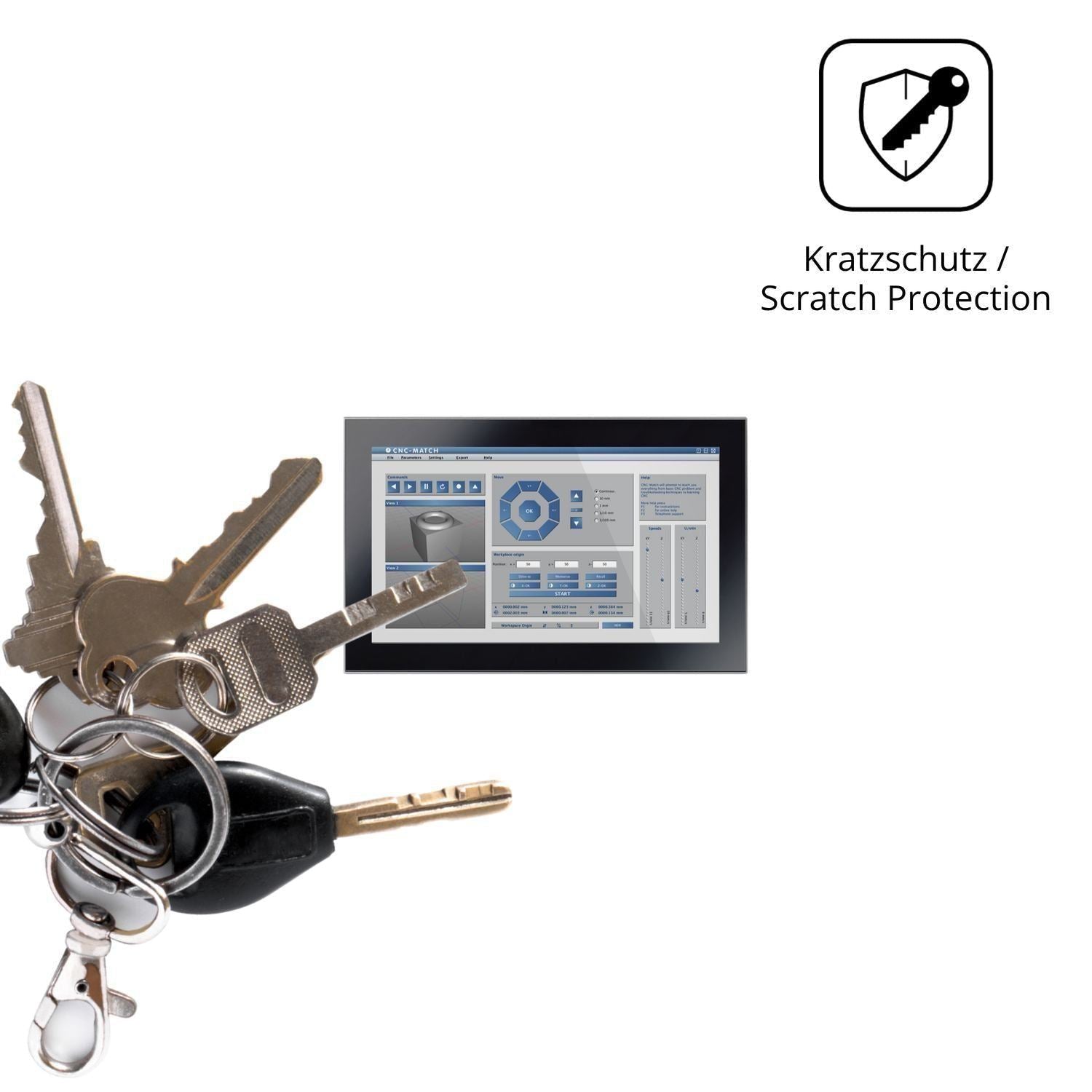 2x Schutzfolie klar für Panelmaster 2182 21.5 Disp (4)
