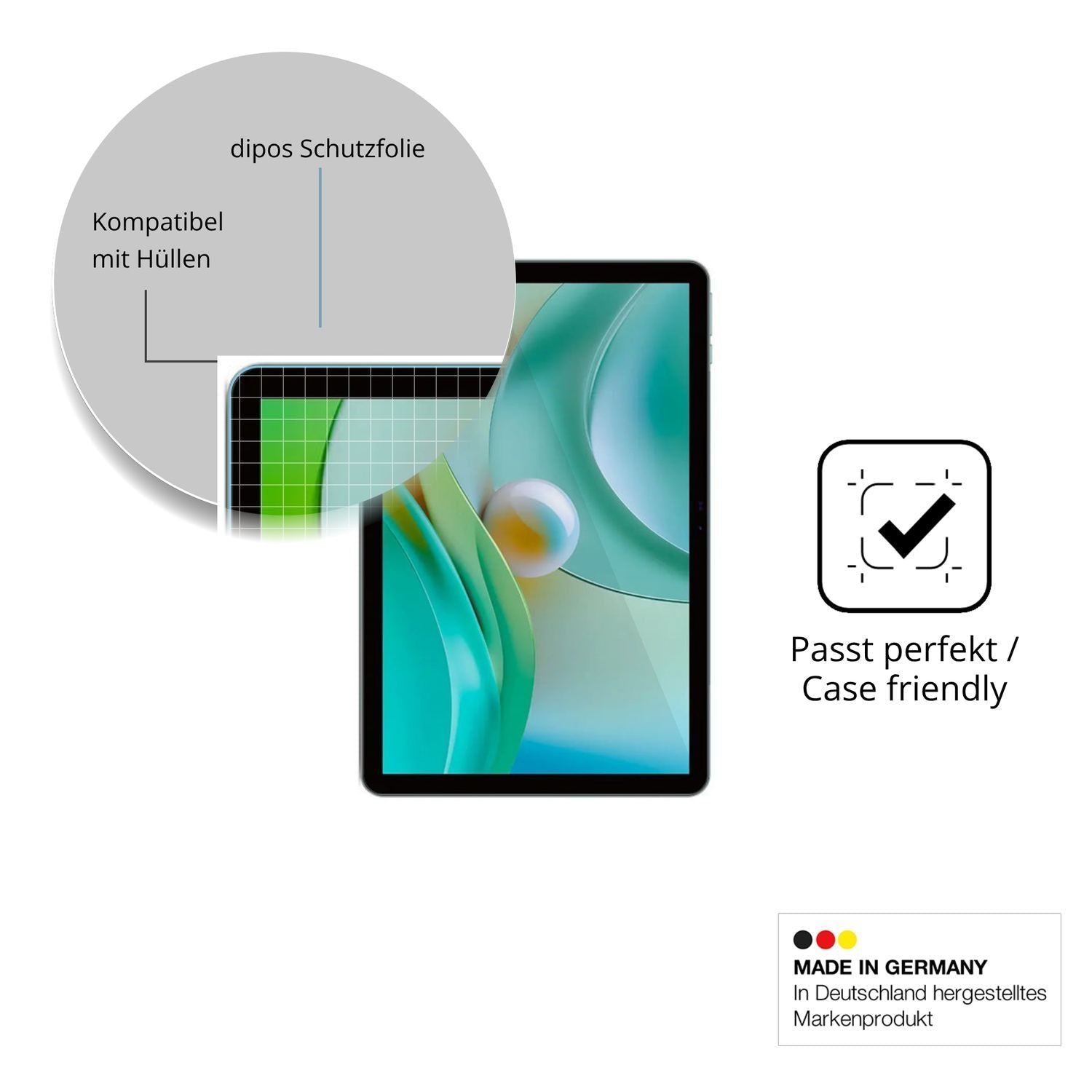 2x Schutzfolie klar für SPC Gravity 10.1 Display-S (6)