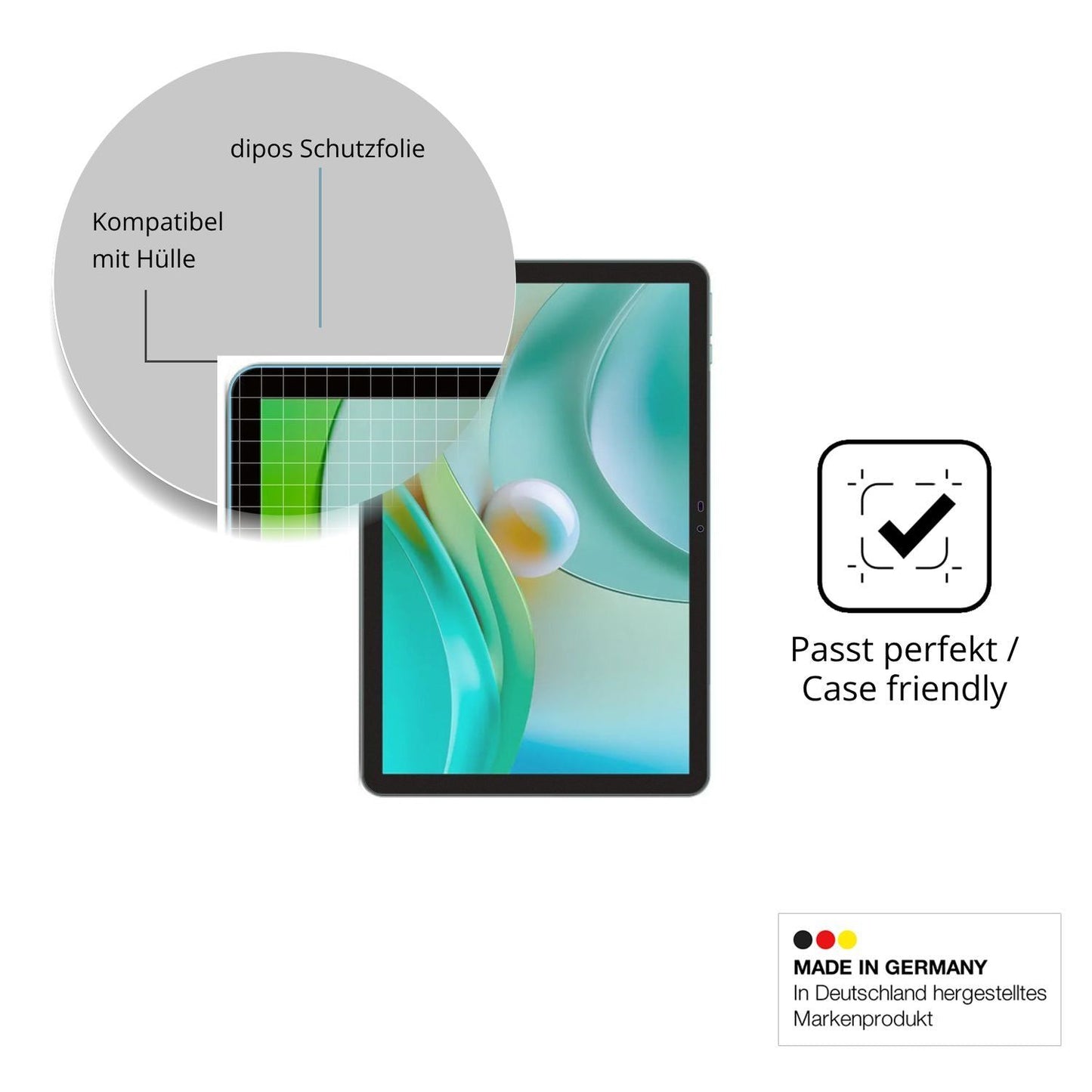 2x Schutzfolie matt für SPC Gravity 10.1 Display-S (6)