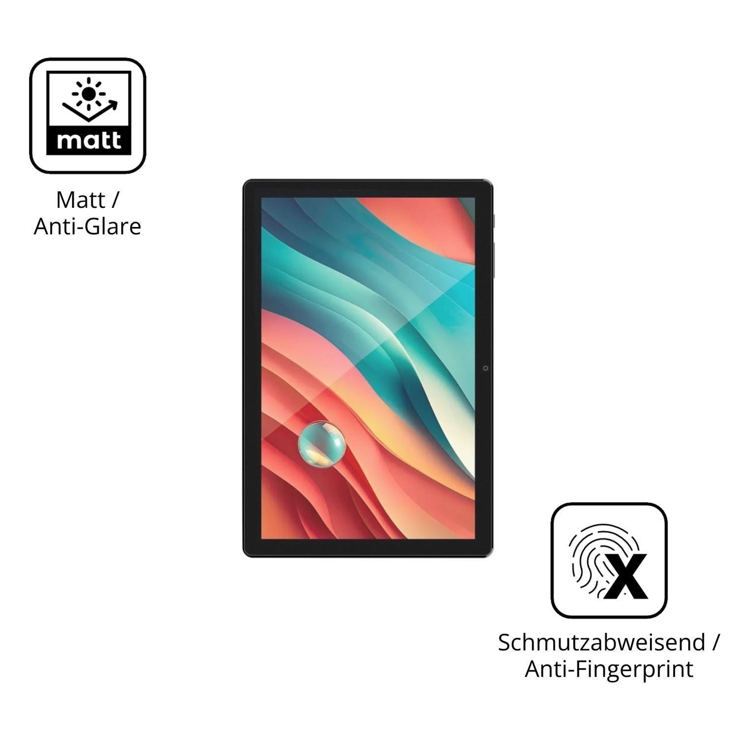 2x Schutzfolie matt für SPC Gravity 5 SE Display-S (5)