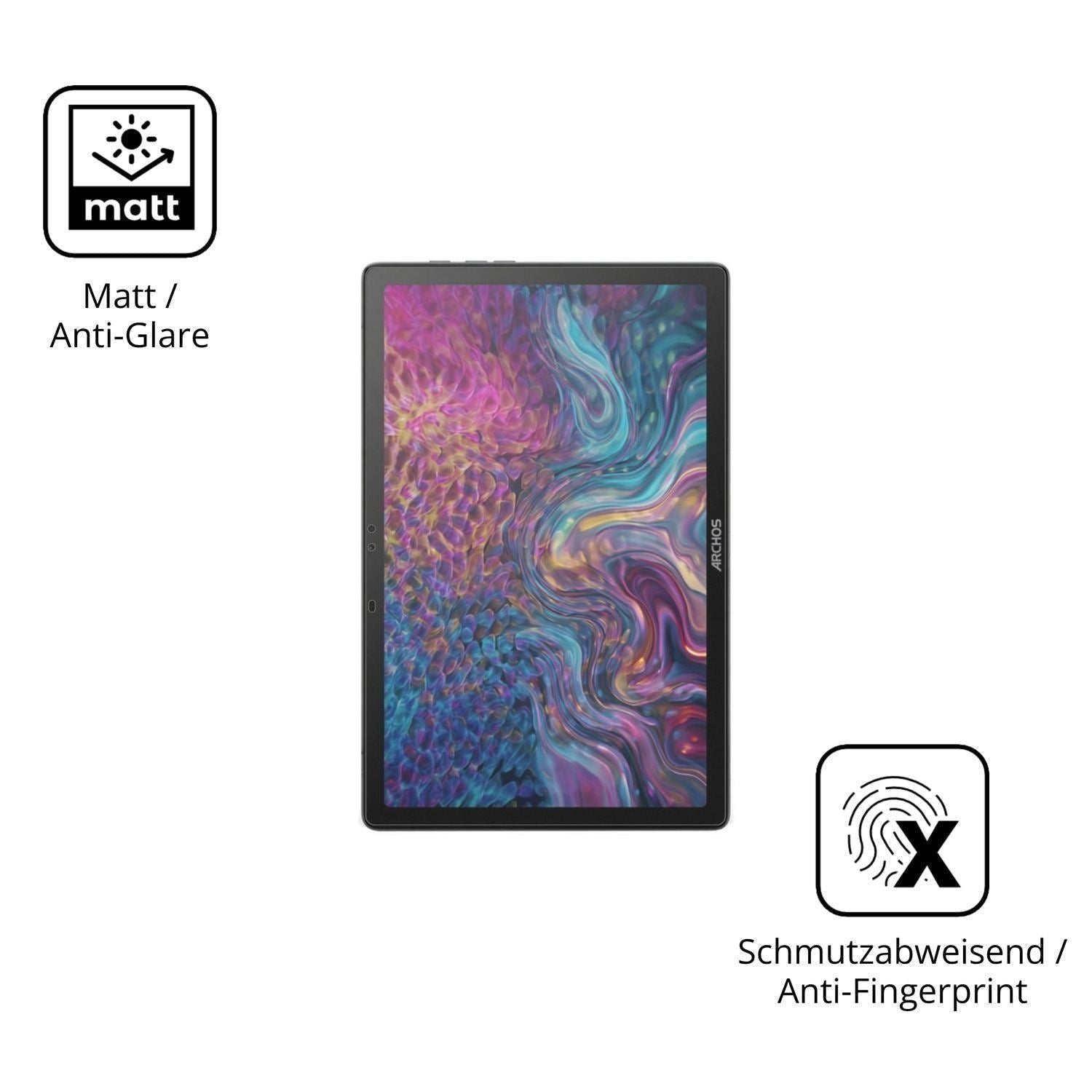 2x Schutzfolie matt für Archos T105 FHD 4G Ultra D (5)