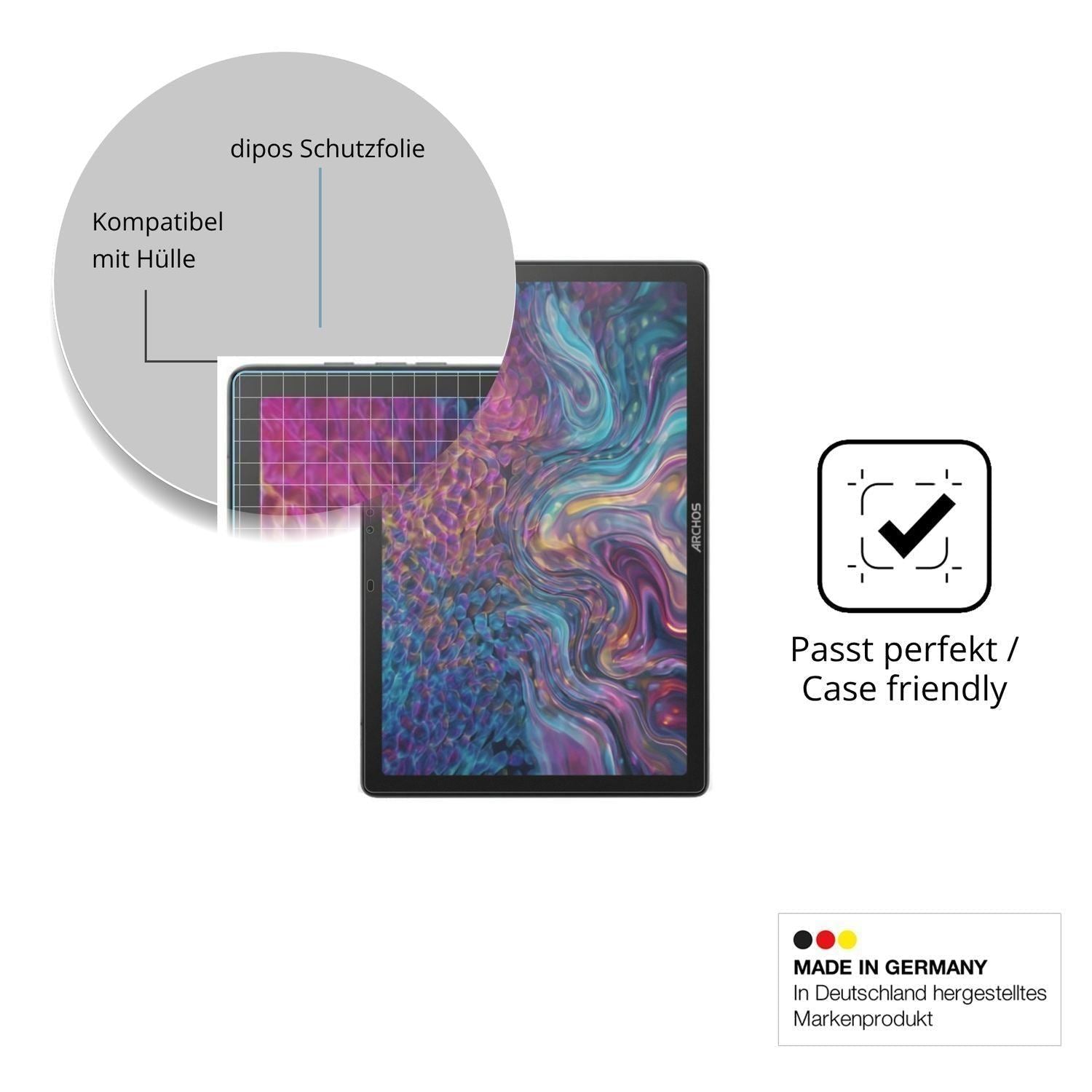 2x Schutzfolie matt für Archos T105 FHD 4G Display (6)