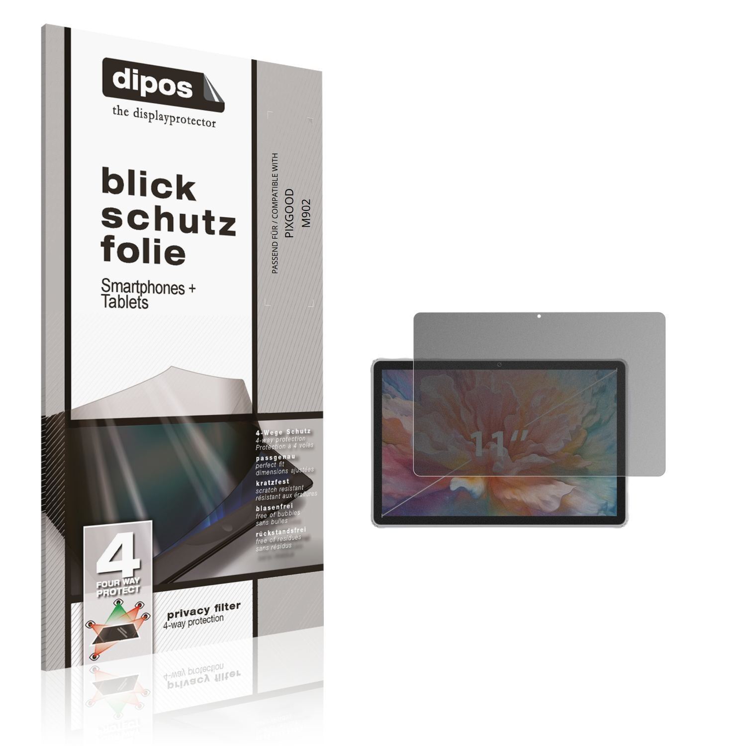 Blickschutzfolie für PIXGOOD M902 matt Schutzfolie (1)