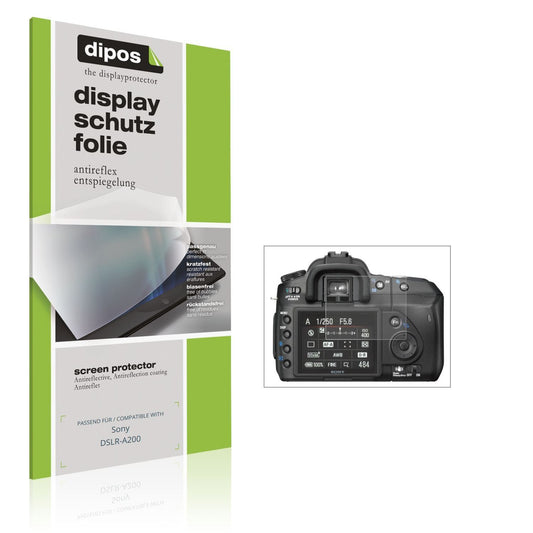4x Schutzfolie matt für Sony DSLR-A200 Display-Sch (1)